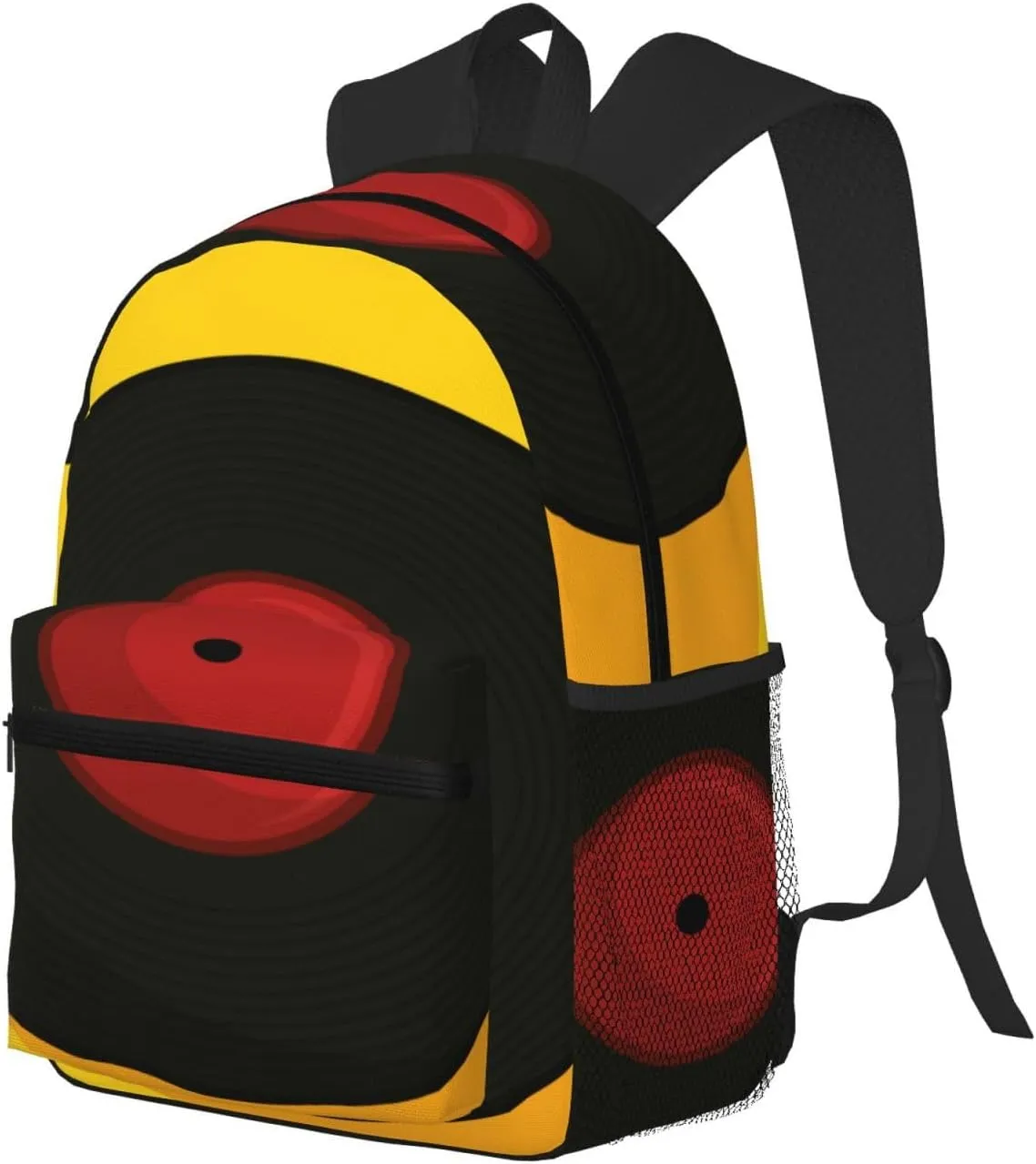 Vinyl Music Record Backpack, Travel Laptop Backpack Computer Bag Rucksack for Men Women Business Work Fits 15.6 Inch Notebook