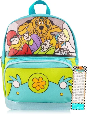 Warner Bros Scooby Doo Mini Backpack for Women - 10” Canvas Scooby Doo Backpack with Front Pocket Plus Bookmark | Scooby Doo Backpack Purse Bundle
