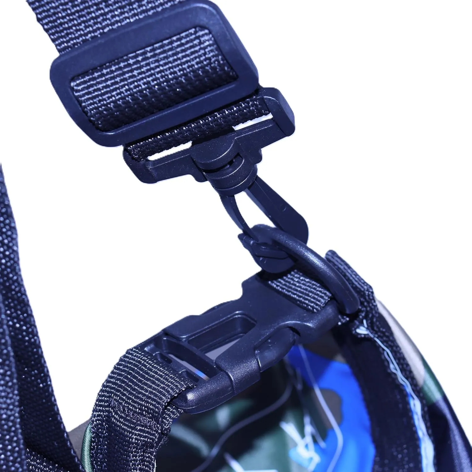 Waterproof Dry Bag Combo 5-30L Roll Top Dry Storage Bag Backpack for Kayaking Boating Beach Camping Travel Fishing, w/Phone Case & Collapsible Water Bottle & Sunglasses & Ear Band,Blue 15L