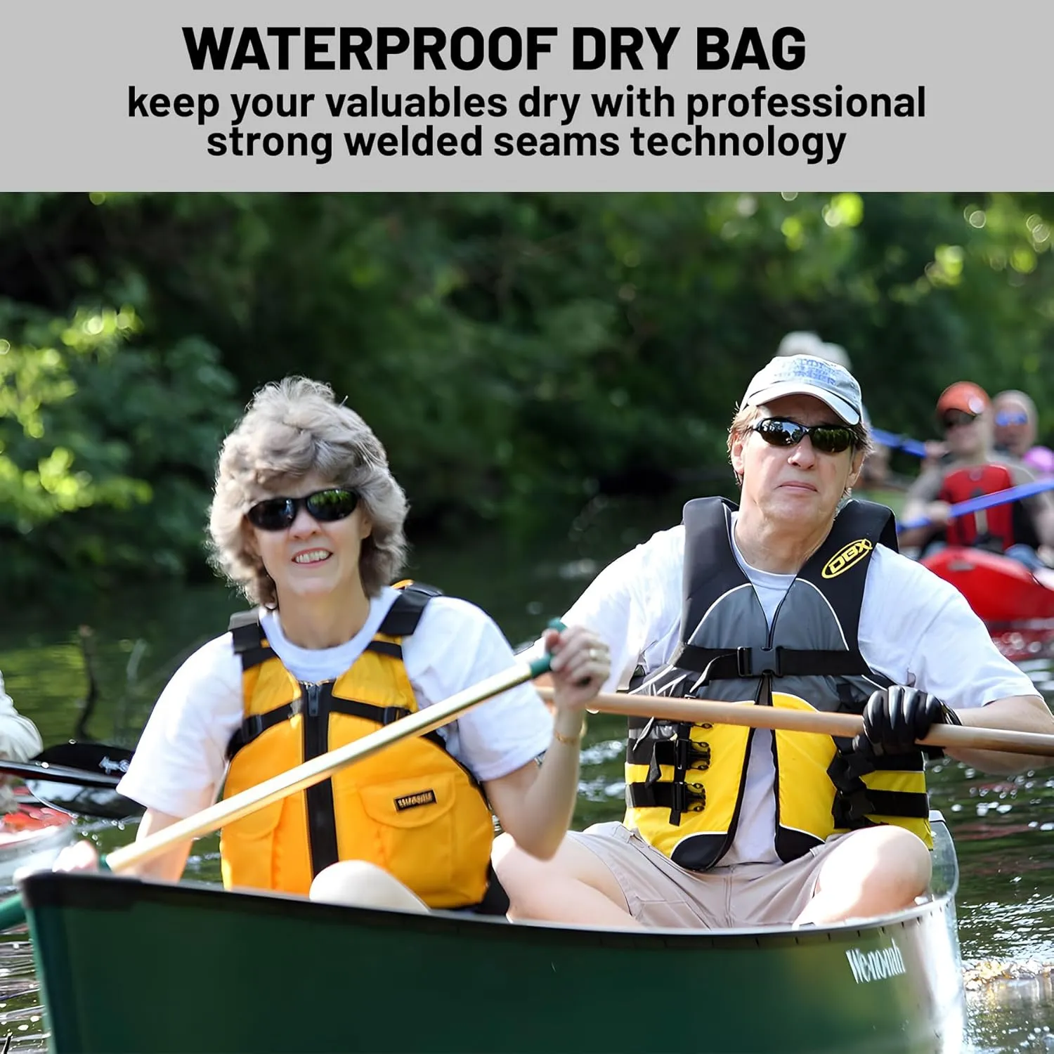 Waterproof Dry Bag,Roll Top Black Small Waterproof Backpack 2L/5L/10L/20L/30L/40L Floating Lightweight Bags for Kayaking, Boating, Fishing, Swimming Camping