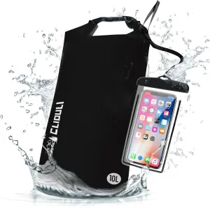 Waterproof Dry Bag,Roll Top Black Small Waterproof Backpack 2L/5L/10L/20L/30L/40L Floating Lightweight Bags for Kayaking, Boating, Fishing, Swimming Camping