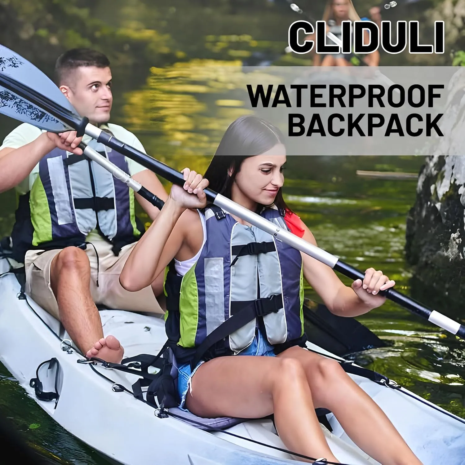 Waterproof Dry Bag,Roll Top Colorful Cartoon Cat Pawprints Waterproof Backpack 5L/10L/20L Floating and Lightweight Bags for Kayaking, Boating, Fishing, Swimming and Camping