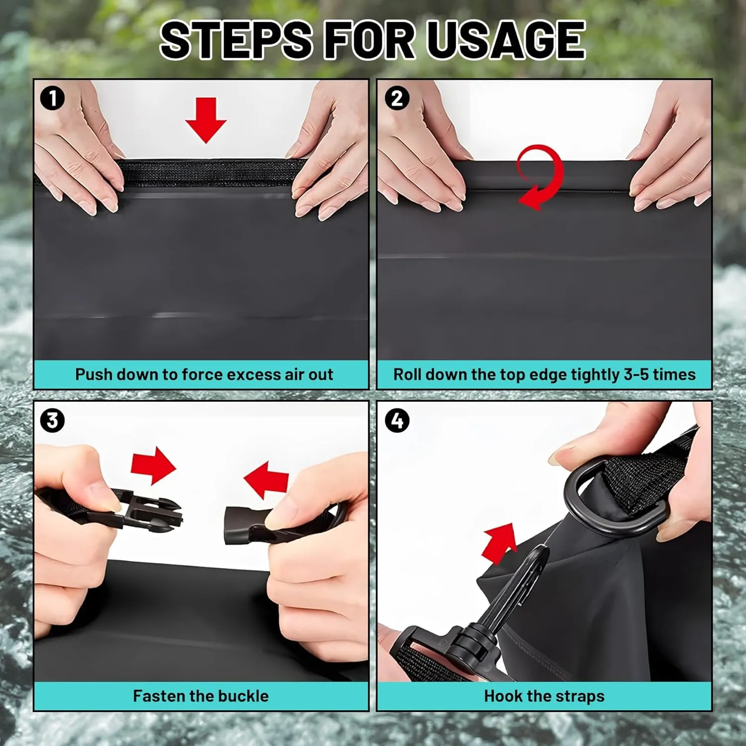 Waterproof Dry Bag,Roll Top Fall Thanksgiving Waterproof Backpack 5L/10L/20L Floating and Lightweight Bags for Kayaking, Boating, Fishing, Swimming and Camping