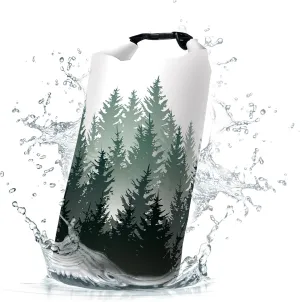 Waterproof Dry Bag,Roll Top Green Forest Waterproof Backpack 5L/10L/20L Floating and Lightweight Bags for Kayaking, Boating, Fishing, Swimming and Camping