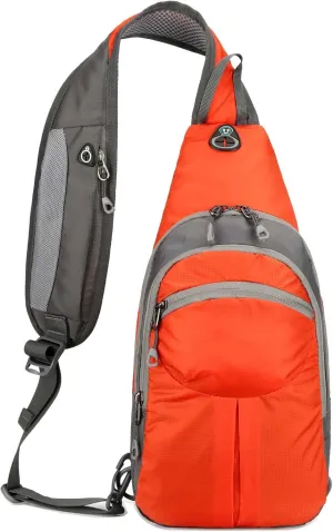 Waterproof Nylon Chest Sling Bag Crossbody Daypack for Men Women 5L Sport Outdoor Travel Hiking