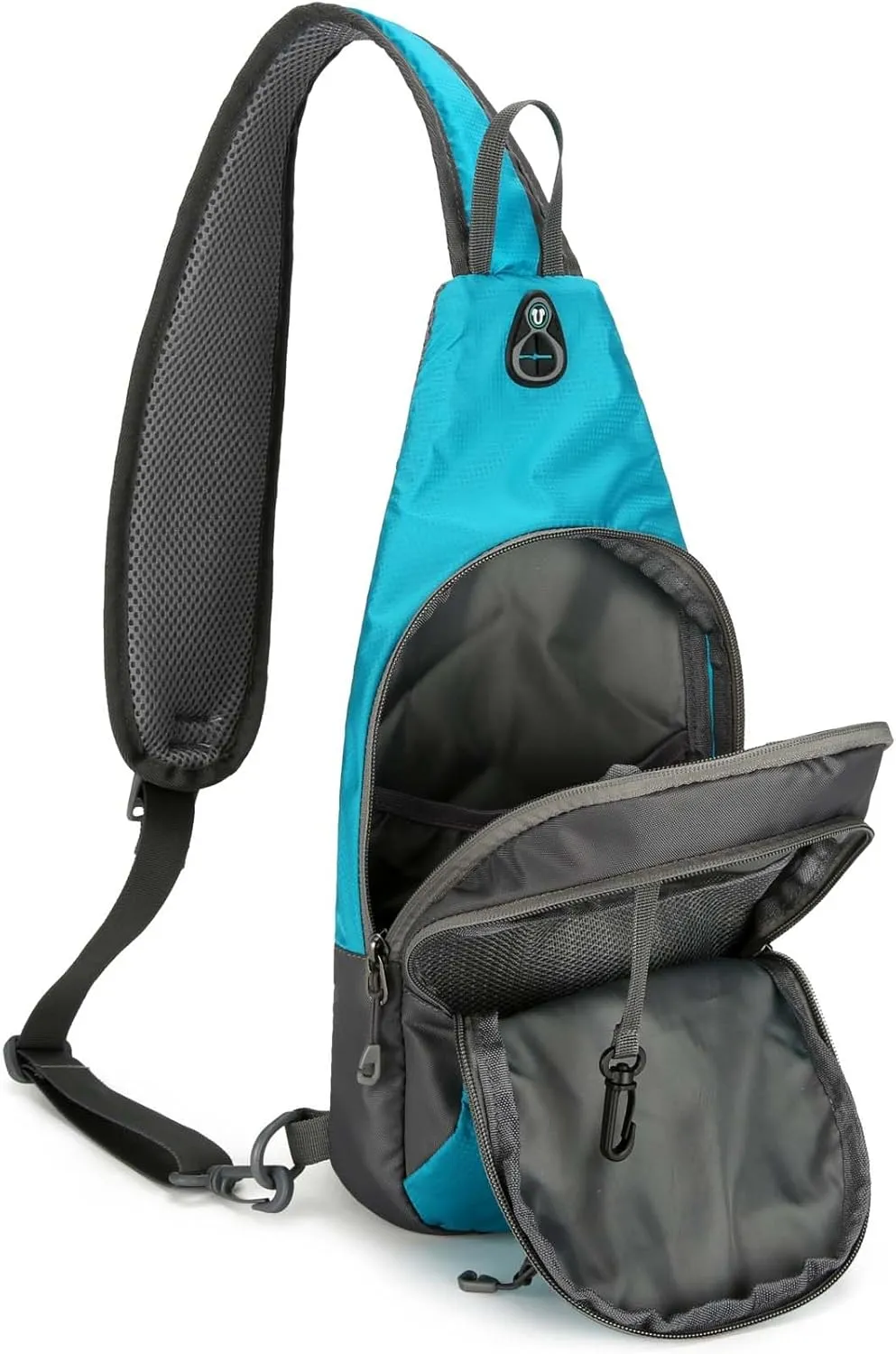 Waterproof Nylon Chest Sling Bag Crossbody Daypack for Men Women 5L Sport Outdoor Travel Hiking