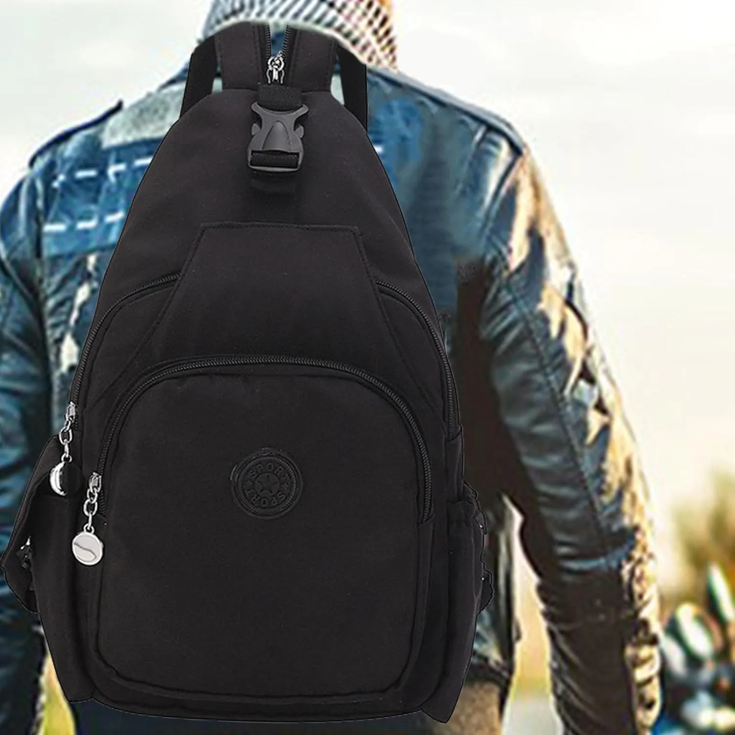 Waterproof Sling Backpack - Waterproof Sling Bag Backpack, Lightweight Chest Bag For Women | Large Capacity Changeable Backpack Multi-pocket Design