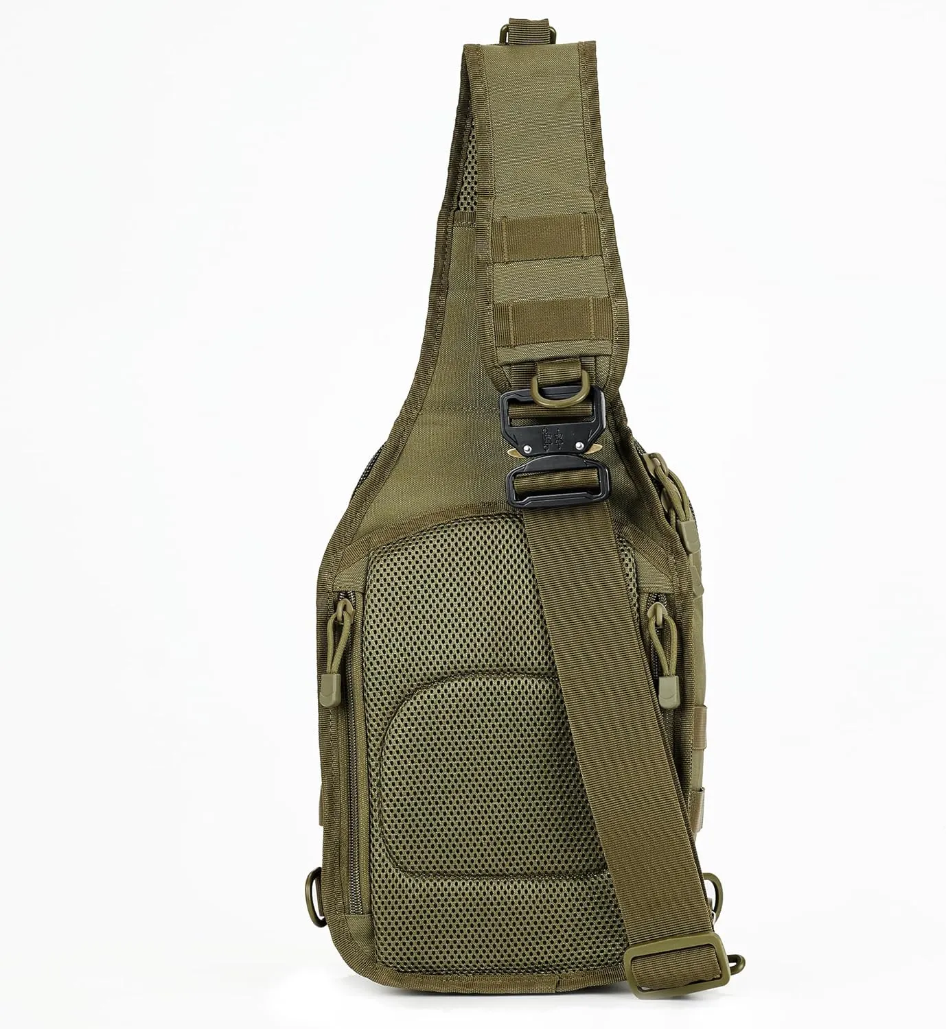 WOLF TACTICAL EDC Sling Bag - Concealed Carry Shoulder Bag for Range, Travel, Hiking, Outdoor Sports (Green)