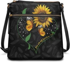Women Hobo Bag Crossbody Shoulder Purse Multi Pocket Satchel Handbag with Adjustable Strap