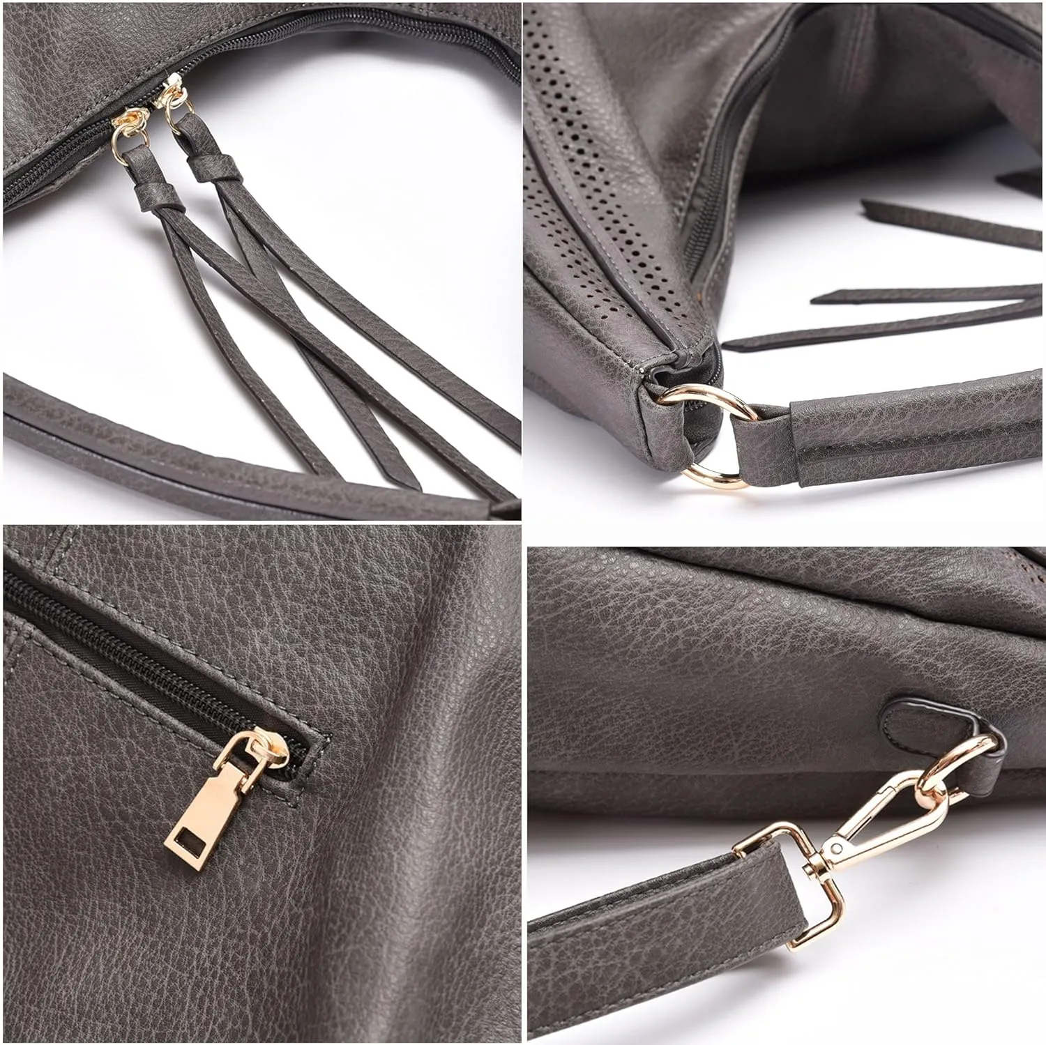 Women Hobo Bags Oversized Leather Handbags PU Crossbody Shoulder Totes Winter Stylish Purses