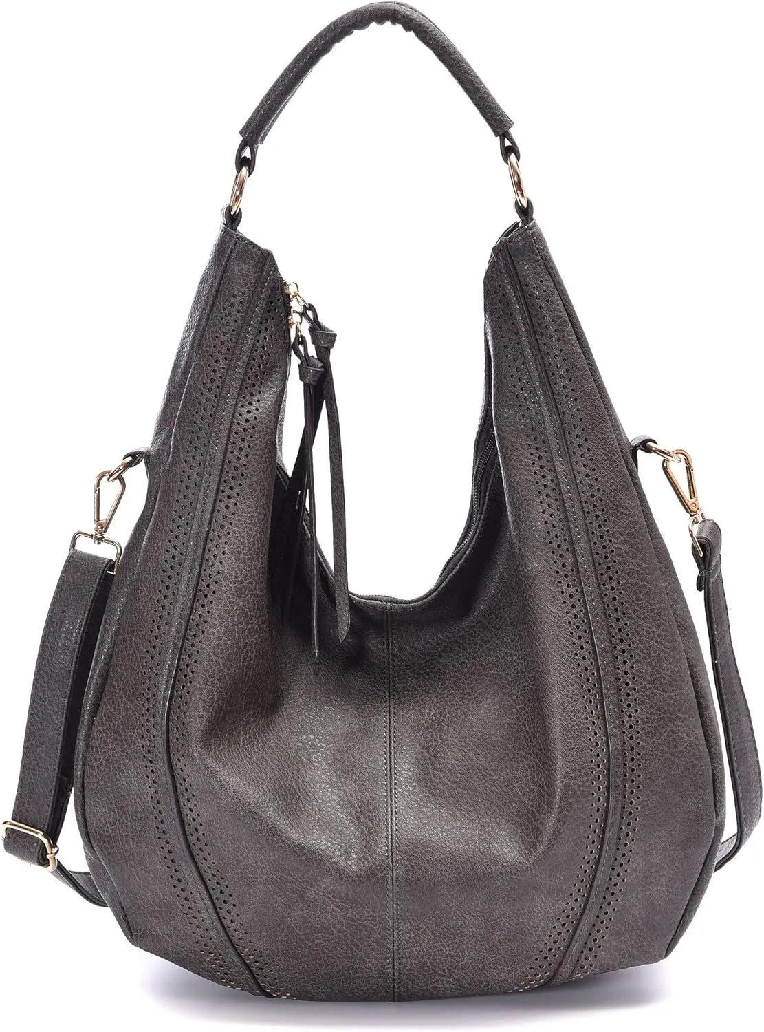 Women Hobo Bags Oversized Leather Handbags PU Crossbody Shoulder Totes Winter Stylish Purses