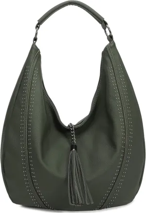 Women Hobo Bags Oversized Leather Handbags PU Crossbody Shoulder Totes Winter Stylish Purses