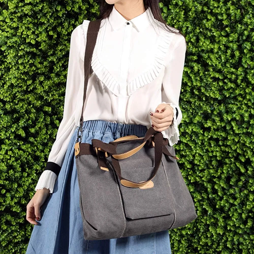 Women Hobo Handbags Canvas Casual Vintage Shoulder bag Daily Purse Tote Crossbody Shopper Bag