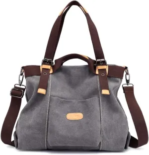 Women Hobo Handbags Canvas Casual Vintage Shoulder bag Daily Purse Tote Crossbody Shopper Bag