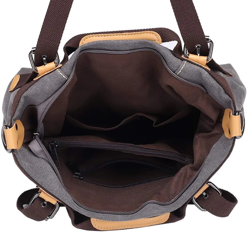 Women Hobo Handbags Canvas Casual Vintage Shoulder bag Daily Purse Tote Crossbody Shopper Bag