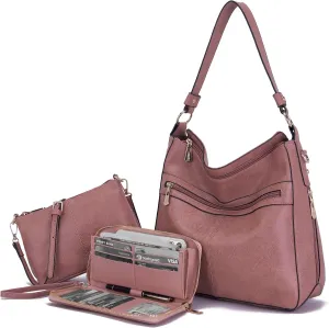 Women Large Crossbody Bags Ladies Satchel Shoulder Handbags Purse and Wallet Set for Women Totes Hobo Purses