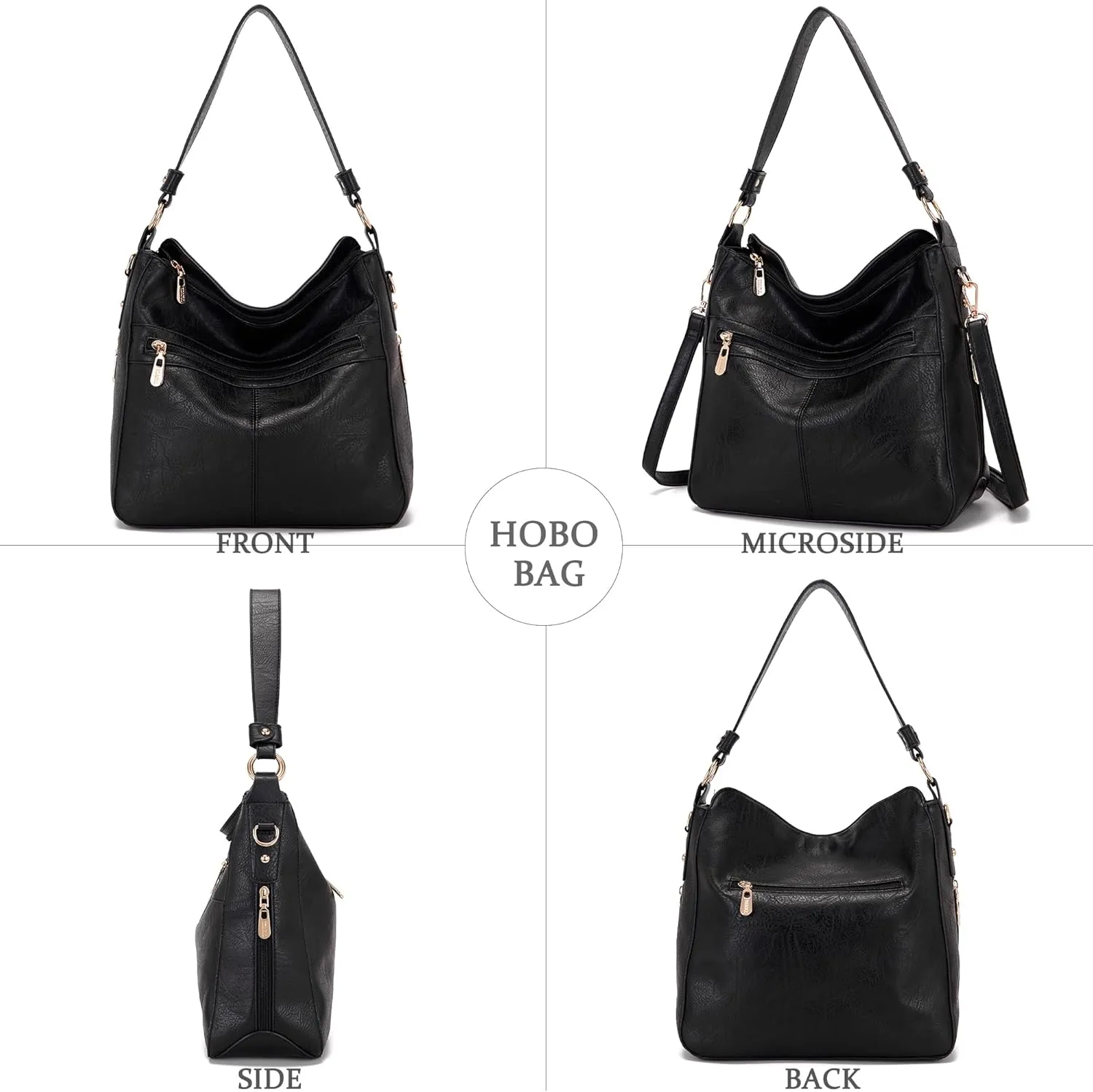 Women Large Crossbody Bags Ladies Satchel Shoulder Handbags Purse and Wallet Set for Women Totes Hobo Purses