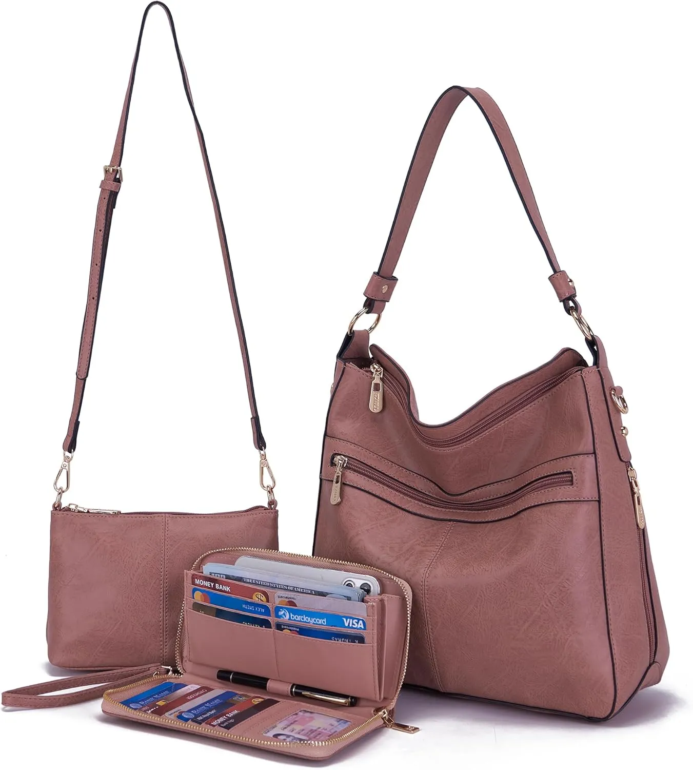 Women Large Crossbody Bags Ladies Satchel Shoulder Handbags Purse and Wallet Set for Women Totes Hobo Purses