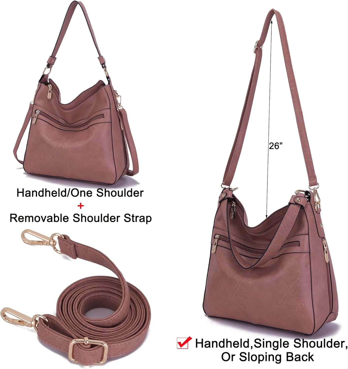 Women Large Crossbody Bags Ladies Satchel Shoulder Handbags Purse and Wallet Set for Women Totes Hobo Purses