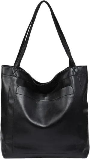 Women Slouchy Tote Large Capacity Shoulder Purses Retro PU Leather Handbag Tote Bags Travel Purse Shopper Weekender Bag