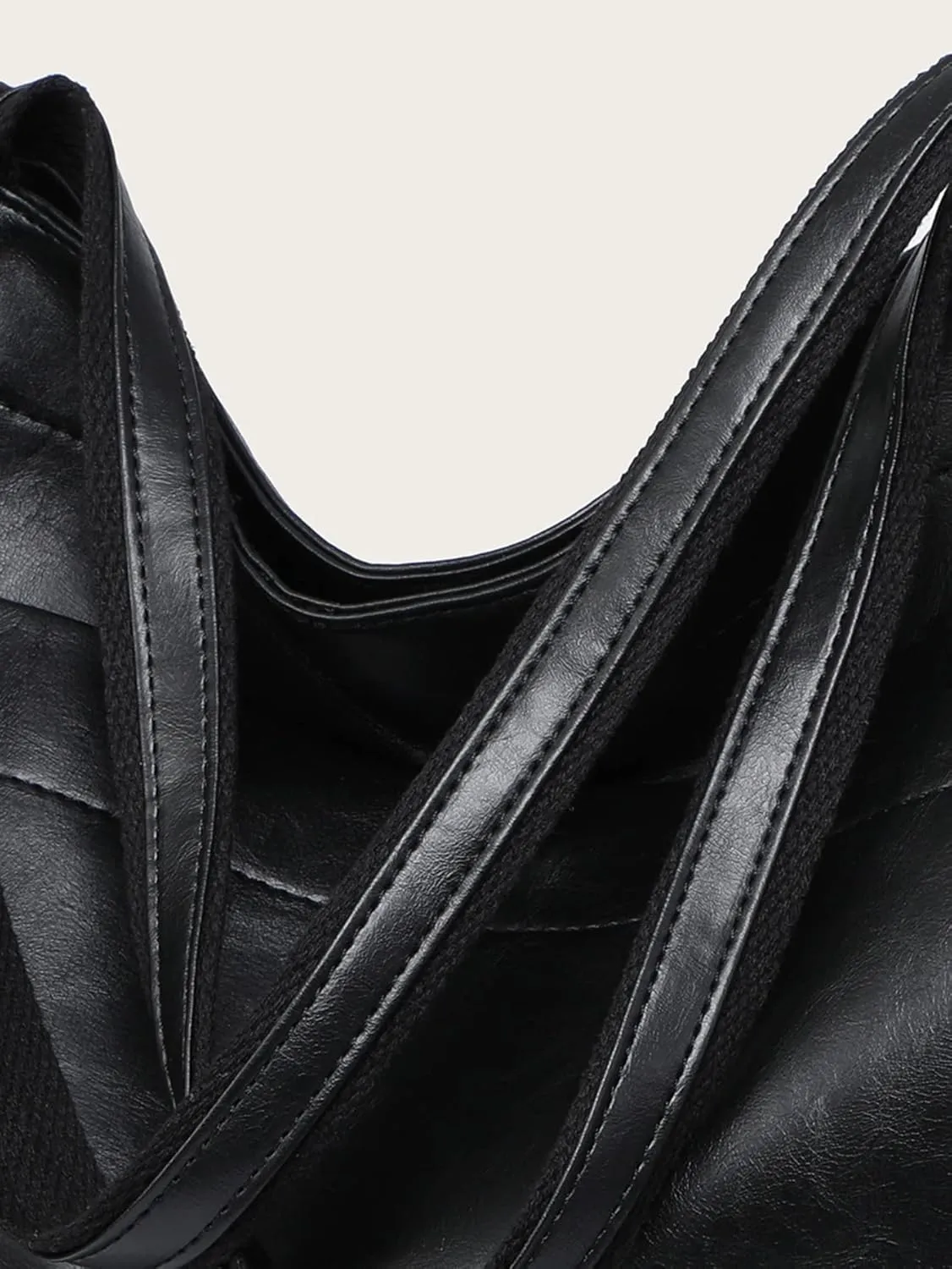 Women Slouchy Tote Large Capacity Shoulder Purses Retro PU Leather Handbag Tote Bags Travel Purse Shopper Weekender Bag