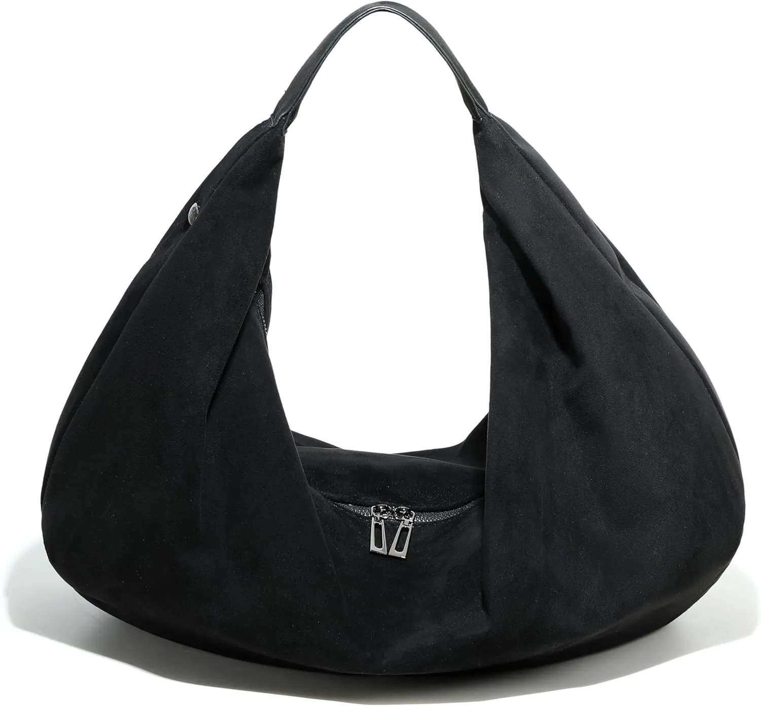 Women's Large Slouchy Crescent Suede Hobo Tote Shoulder Bag