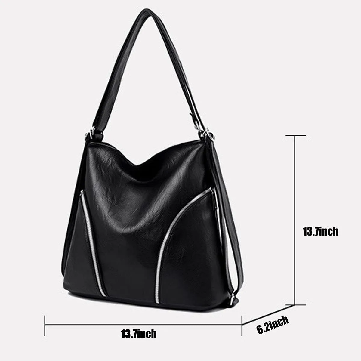 Women’s Leather Shoulder Handbags Hobo Totes Top Handle Bag Satchel and Purse for Ladies