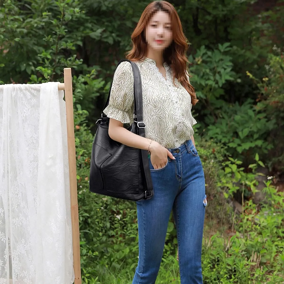 Women’s Leather Shoulder Handbags Hobo Totes Top Handle Bag Satchel and Purse for Ladies