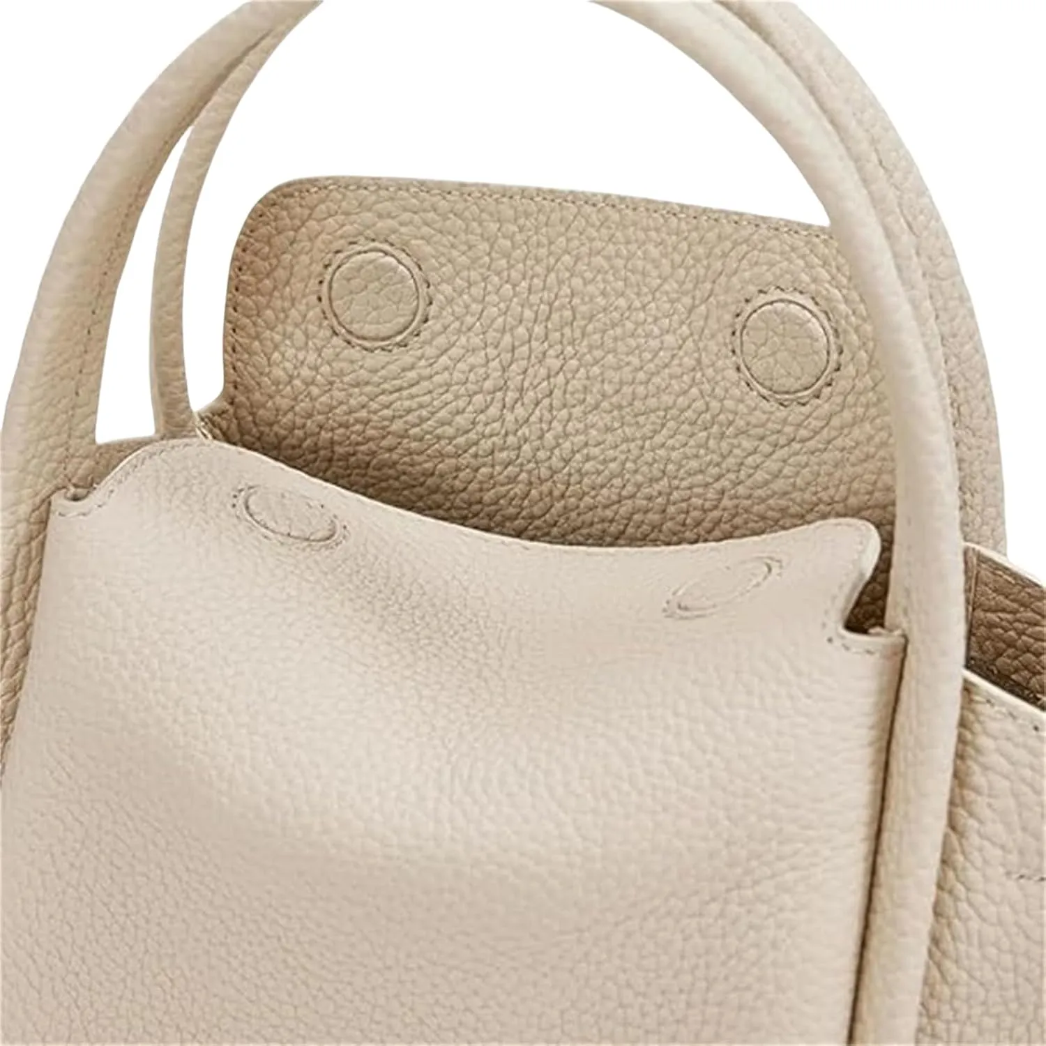 Womens Mini Cowhide Leather Bucket Bag Classic Shoulder Light Handbag Crossbody Fashion Wallet Slouchy High end Satchel
