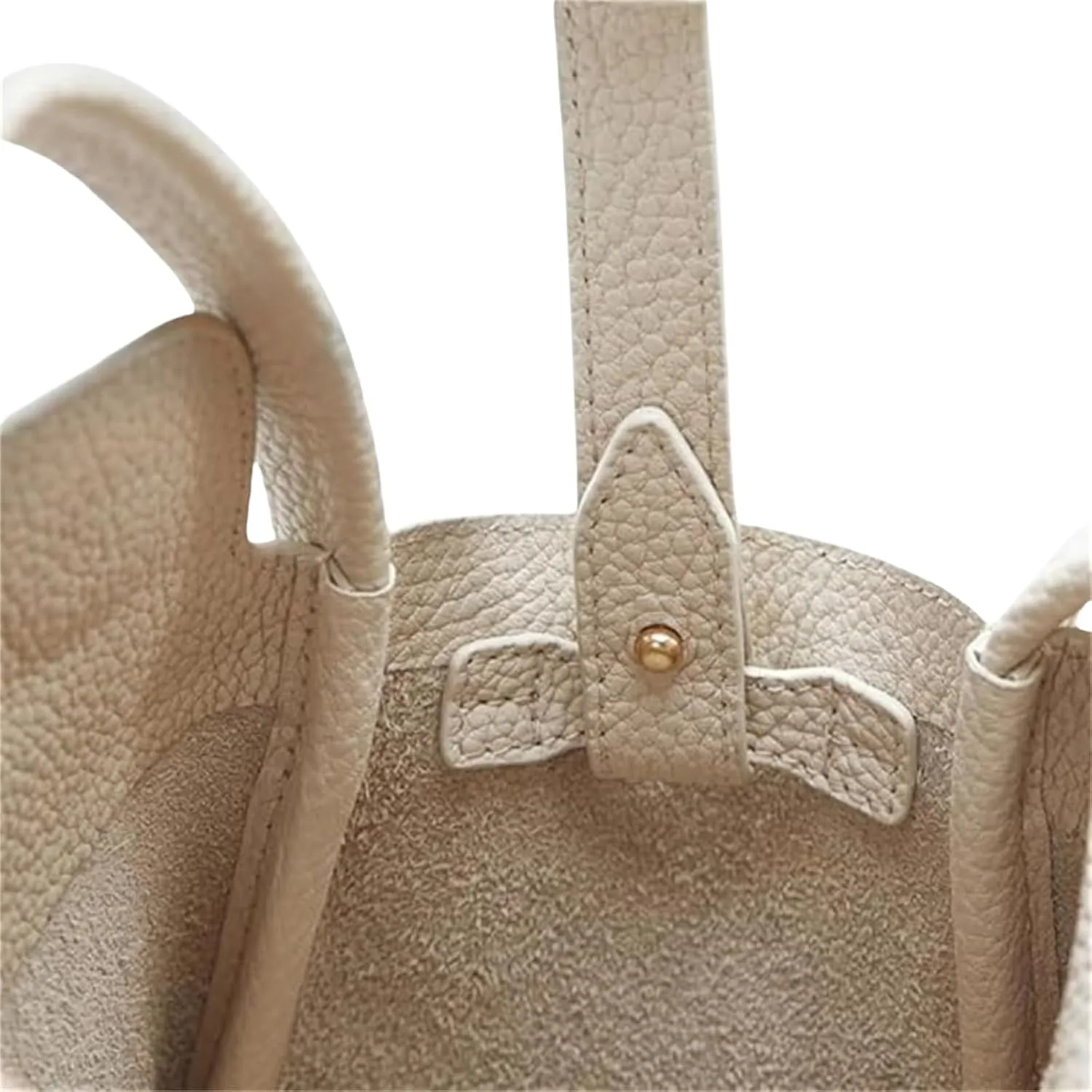 Womens Mini Cowhide Leather Bucket Bag Classic Shoulder Light Handbag Crossbody Fashion Wallet Slouchy High end Satchel