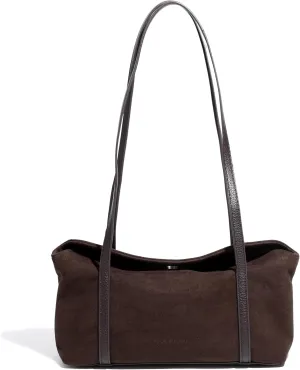 Women's Slouchy East West Hobo Suede Shoulder Bag