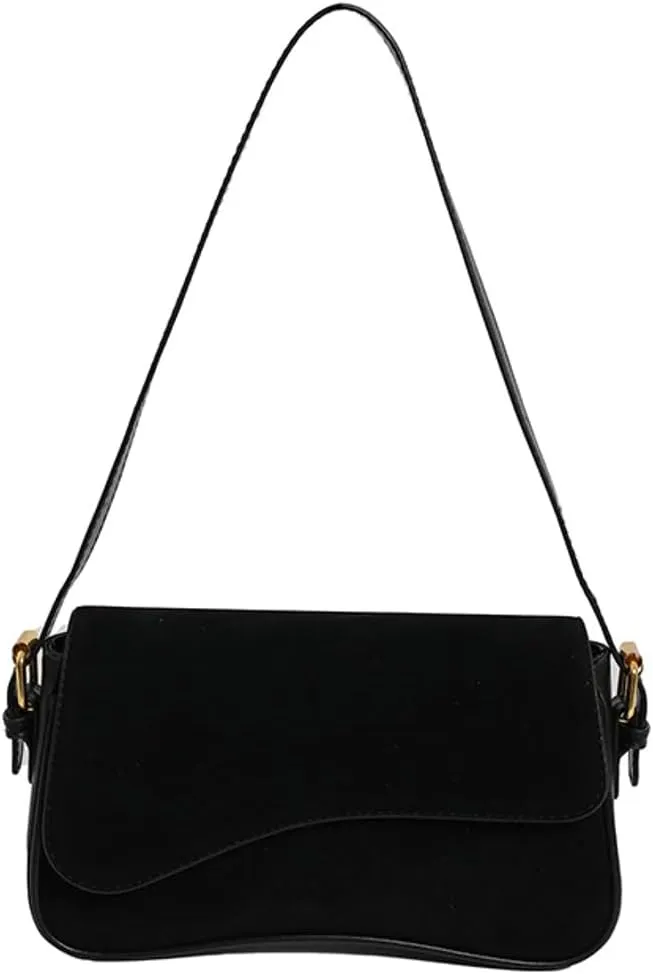 Women’s Suede Hobo Shoulder Bag Retro Winter Fall Tote Handbags 2024 Crossbody Bag Underarm Bags for Travel Work