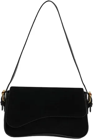 Women’s Suede Hobo Shoulder Bag Retro Winter Fall Tote Handbags 2024 Crossbody Bag Underarm Bags for Travel Work