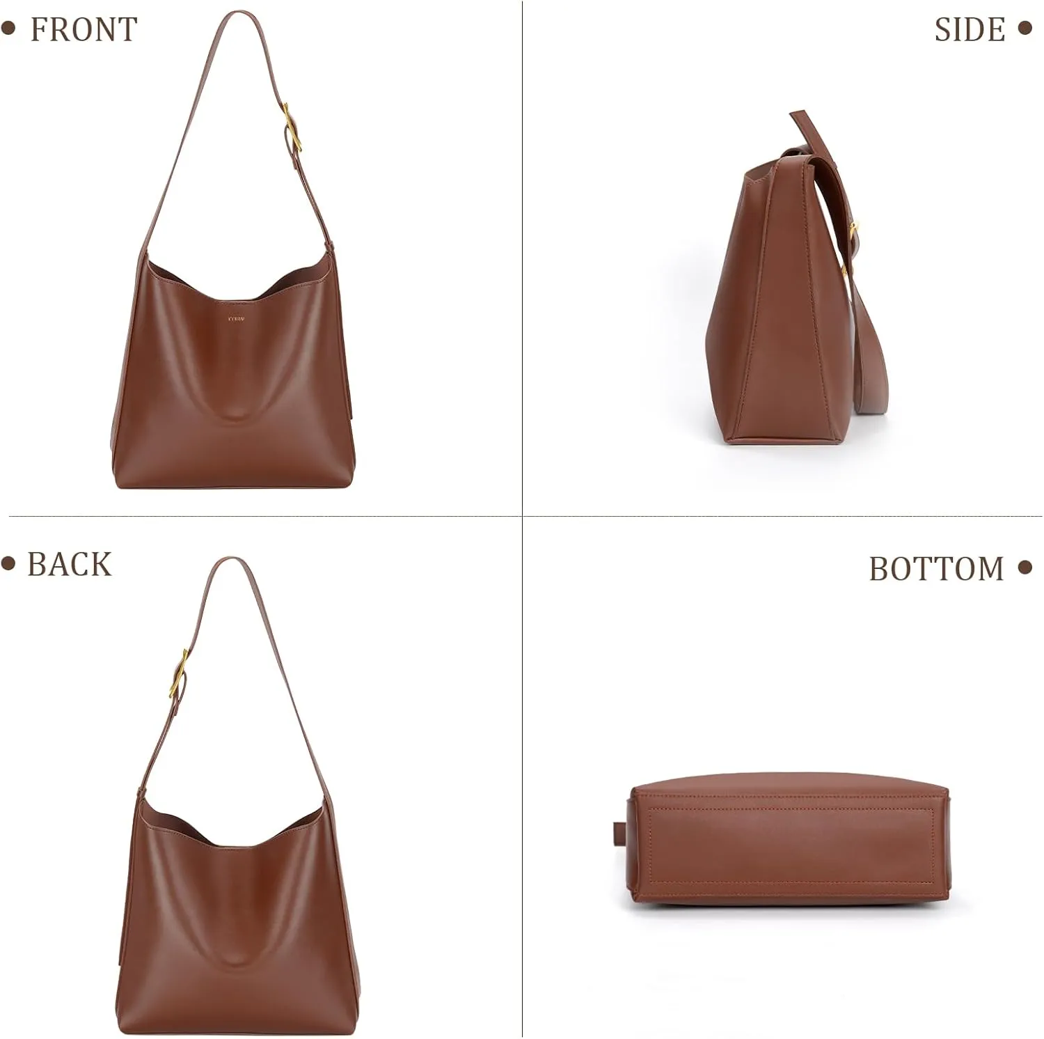 Women's Tote Bag Vegan Leather Travel Work Hobo Bags For Women Medium Slouchy Designer Handbags Fashion Purses