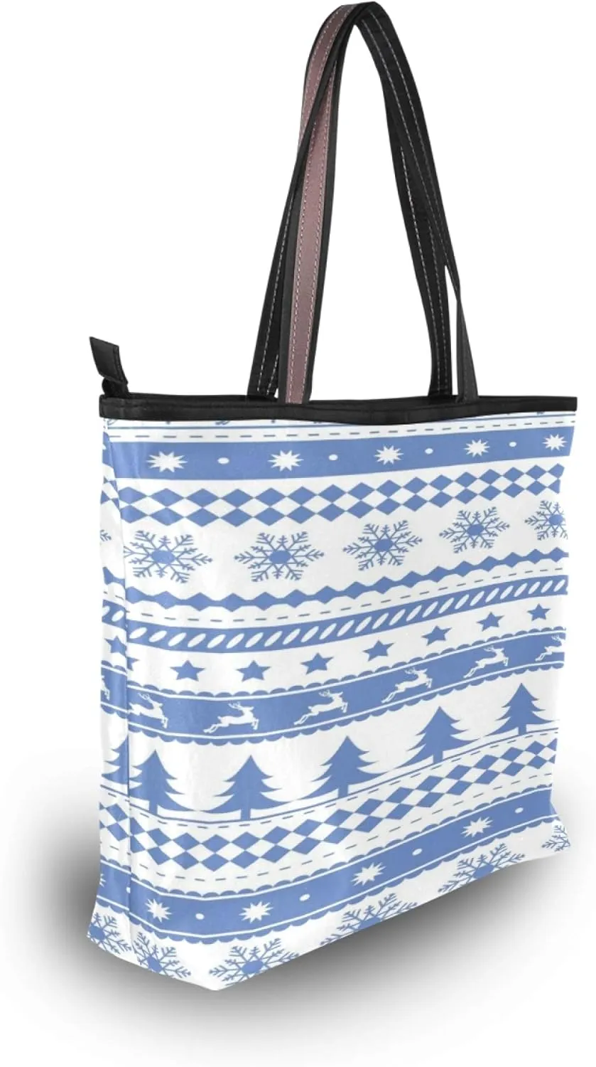 Womens Tote Handbags Black White Cat Tote Bag with Zipper Ladies Tote Shoulder bag
