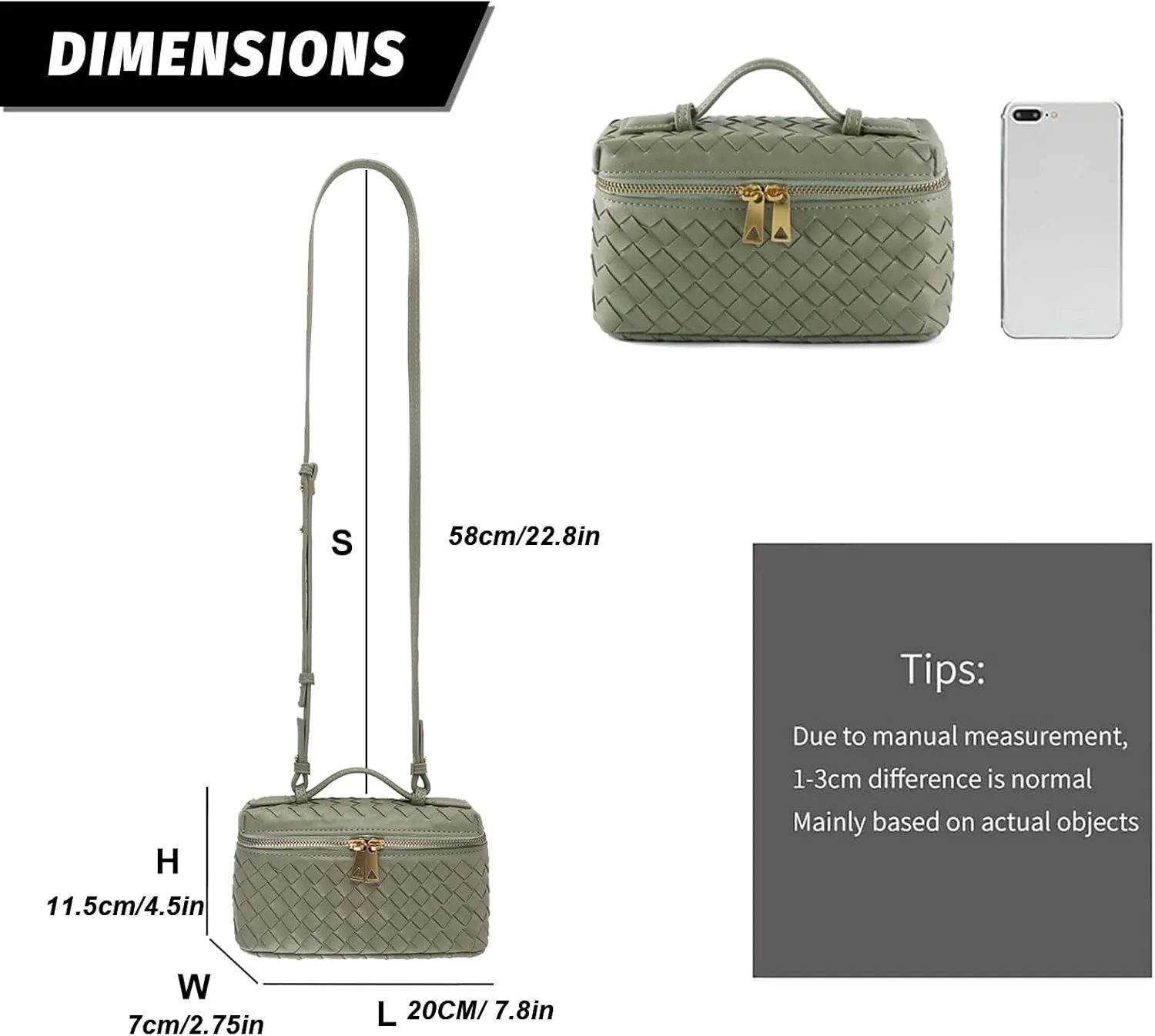 Woven Shoulder Bags for Women, Crossbody Bag Cute Satchels Clutch Purses Top-Handle Tote Handbag
