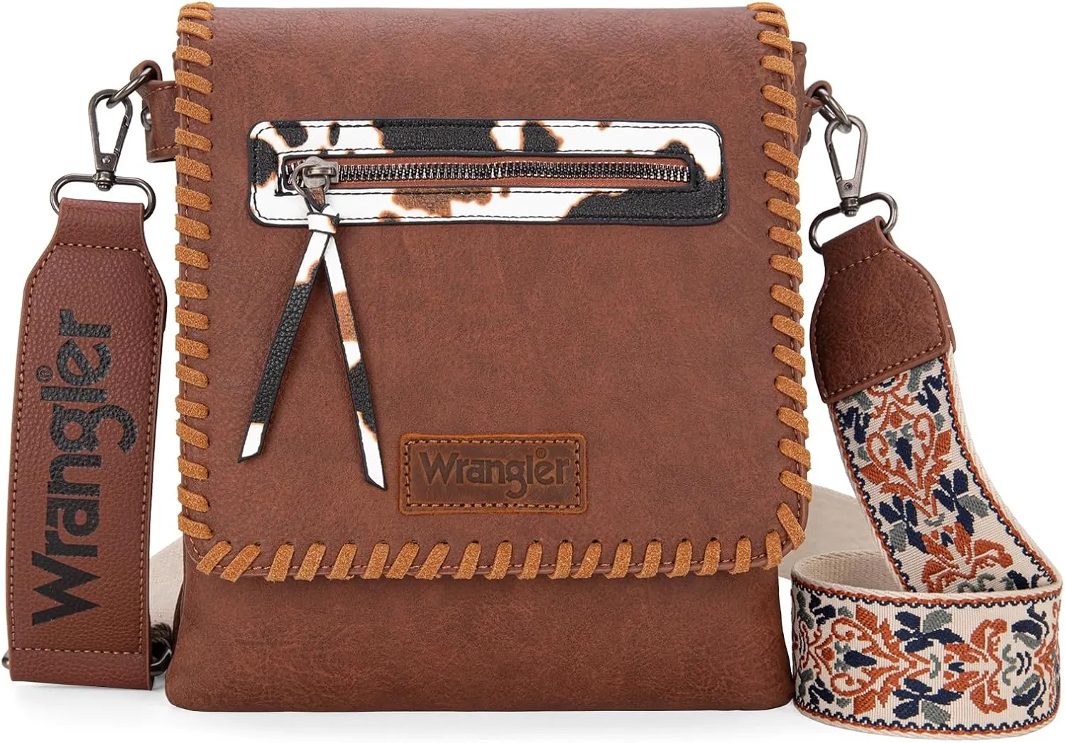 Wrangler Crossbody Bags for Women Vintage Hand Woven Shoulder Purse