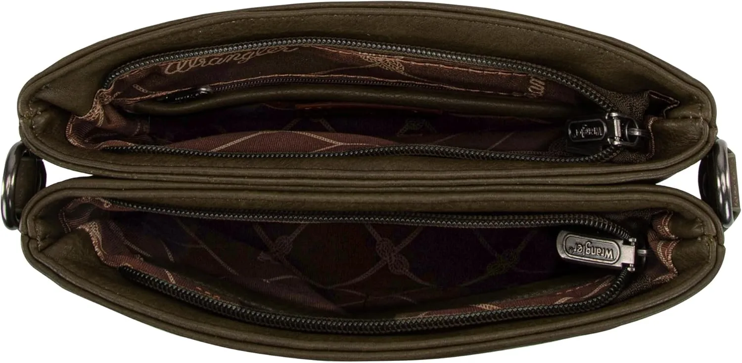 Wrangler Crossbody Bags for Women Vintage Hand Woven Shoulder Purse