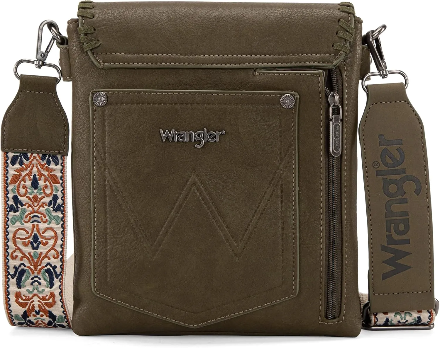 Wrangler Crossbody Bags for Women Vintage Hand Woven Shoulder Purse