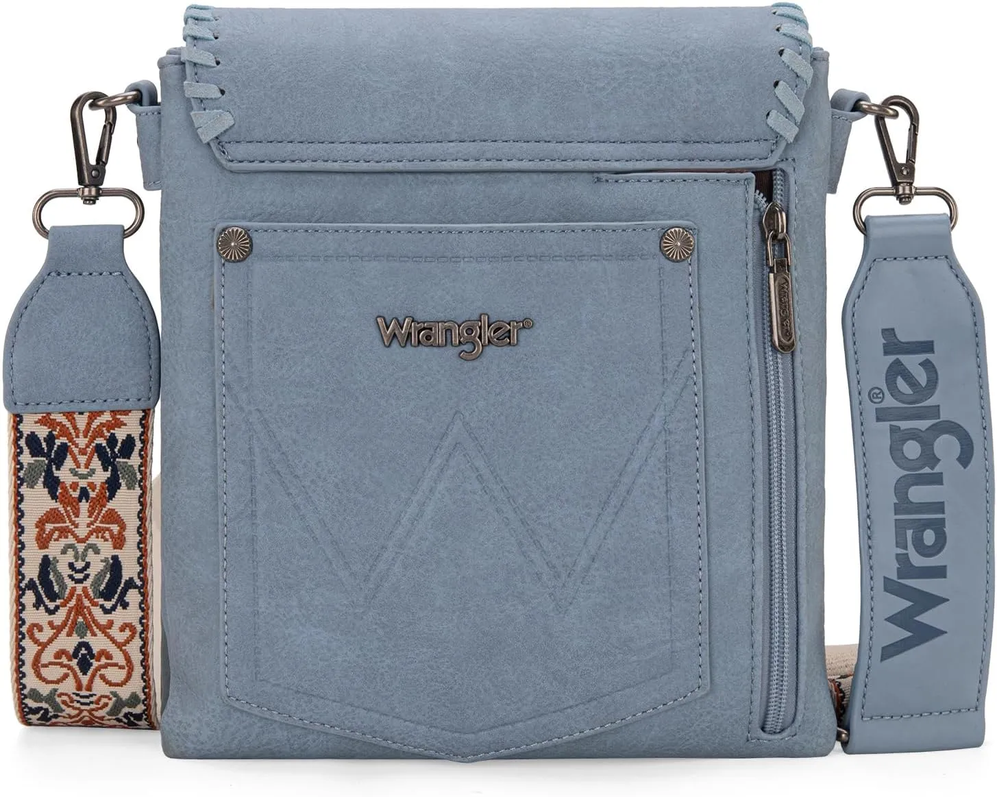 Wrangler Crossbody Bags for Women Vintage Hand Woven Shoulder Purse