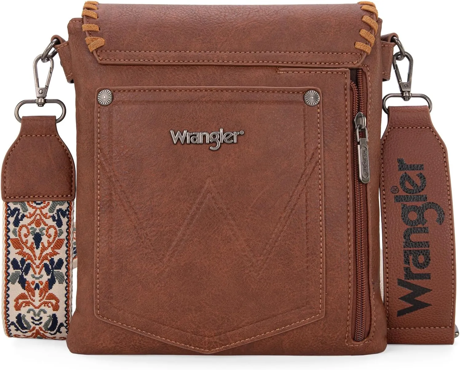 Wrangler Crossbody Bags for Women Vintage Hand Woven Shoulder Purse