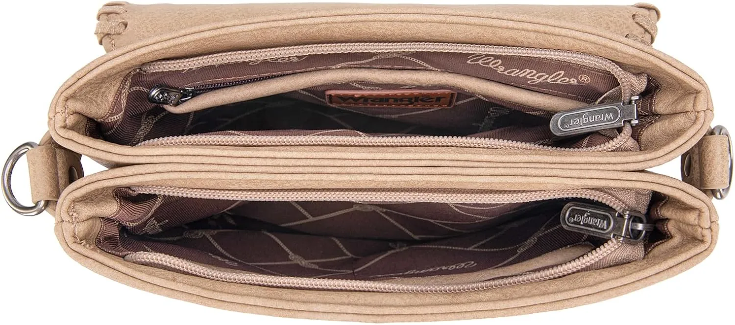 Wrangler Crossbody Bags for Women Vintage Hand Woven Shoulder Purse