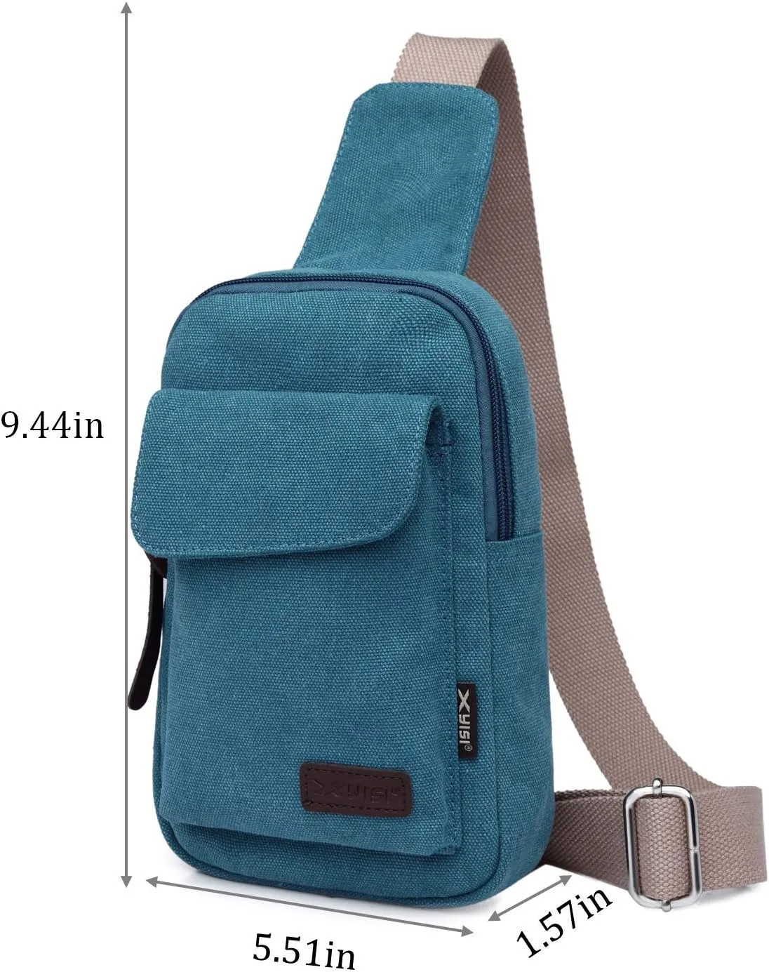 Wxnow Canvas Sling Bag Crossbody Backpack for Women & Men Chest Bag