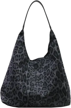 YFGBCX Leopard Tote Bag for Women Cheetah Purse Brown Vintage Hobo Bag Large Capacity Work Tote Bag