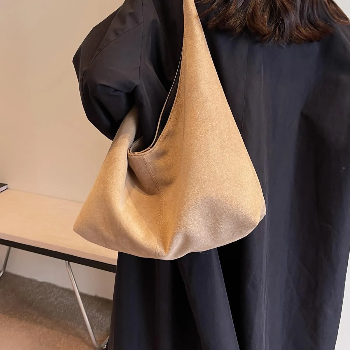 YFGBCX Slouchy Suede Hobo Handbag for Women - Work & Office Tote