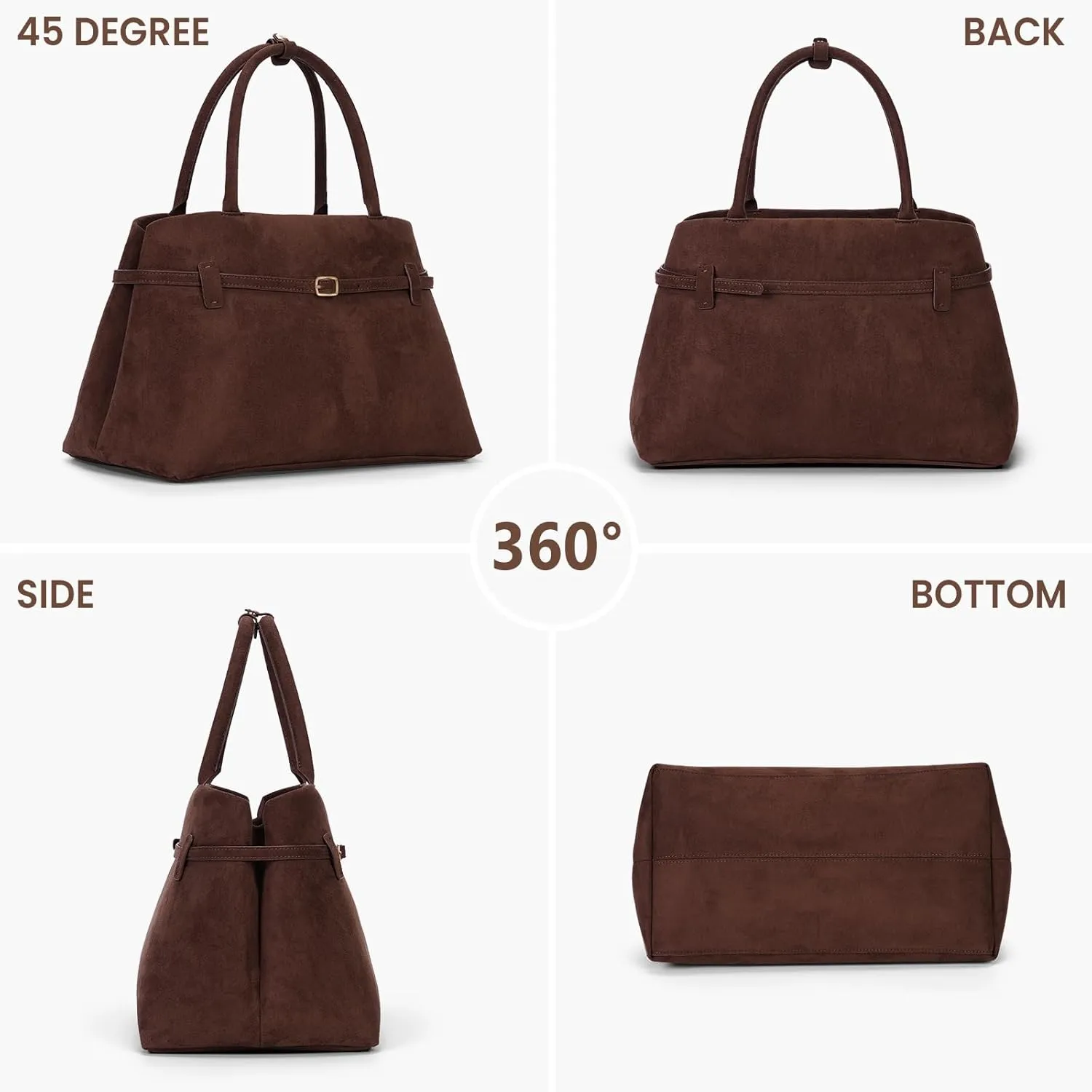 YFGBCX Tote Bag for Women Vegan Leather Work Bag Top Handle Bag Trendy Luxury Hobo Handbag College Tote Bag Purse