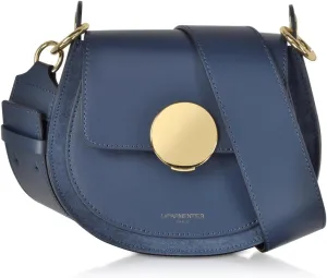 Yucca Shoulder Bag, Suede and Calf Leather, 7.9 x 6.7 x 2.4 inches