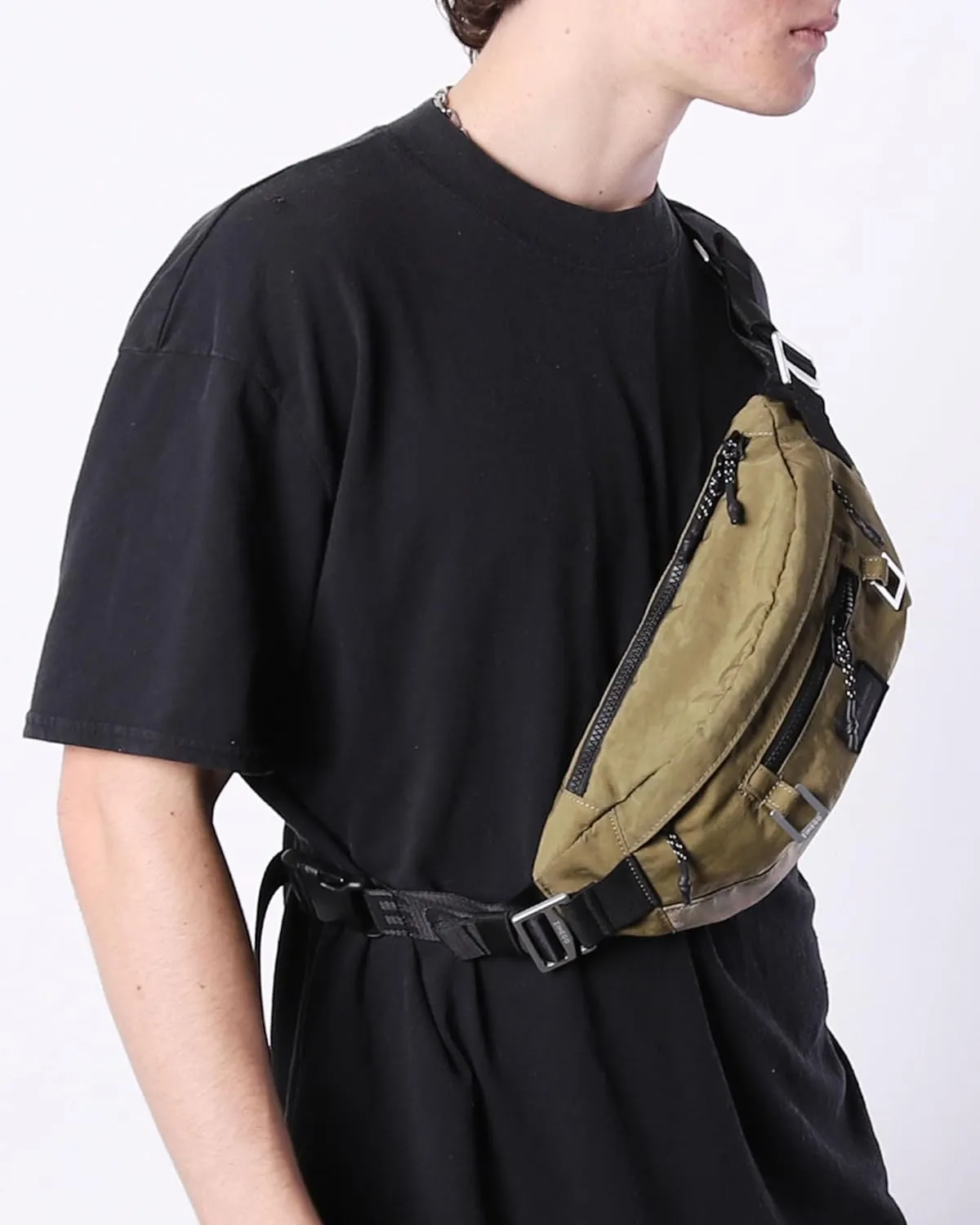 ZIMEGO Tactical Crossbody Sling Bag Waist Fanny Pack – Perfect for Travel and Short Trip, Olive