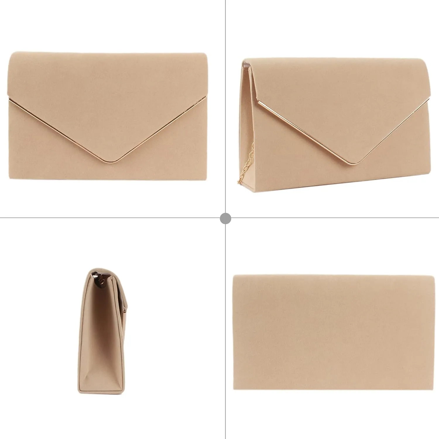 ZLMBAGUS Evening Clutch Purse Bag Party Prom Wedding Envelope Crossbody Handbags