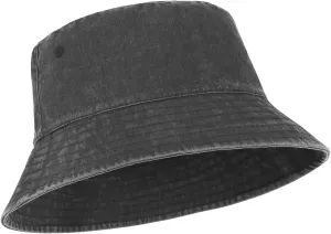 Zylioo Oversize XXL Washed Bucket Hat for Men Women,Large Faded Denim Sun Hat,Packable Travel Beach Hats for Big Heads